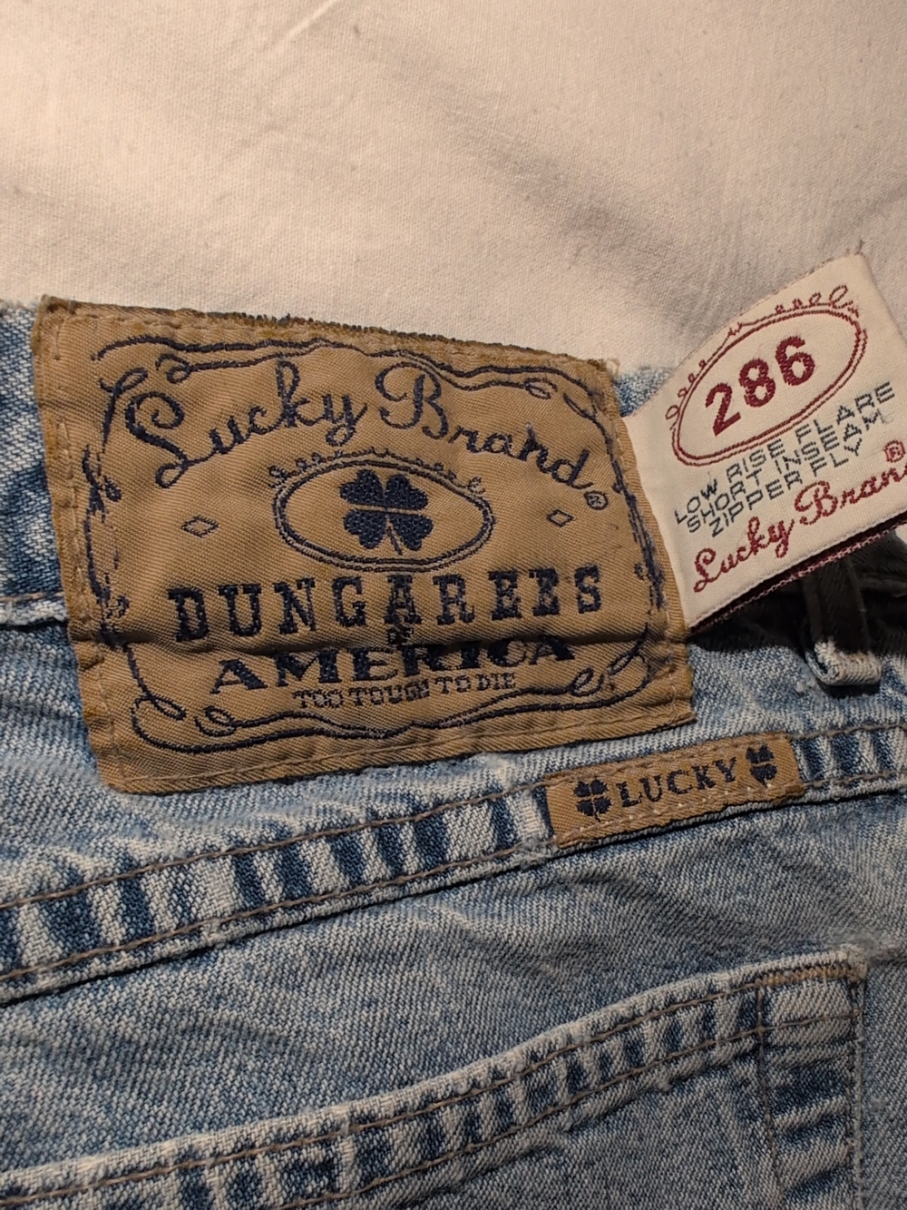 Lucky Brand Men's Light Blue Dungarees Jeans - 286 Fit